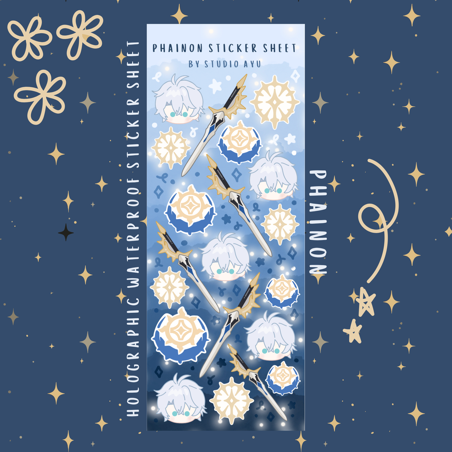 Phainon Holographic Sticker Sheet