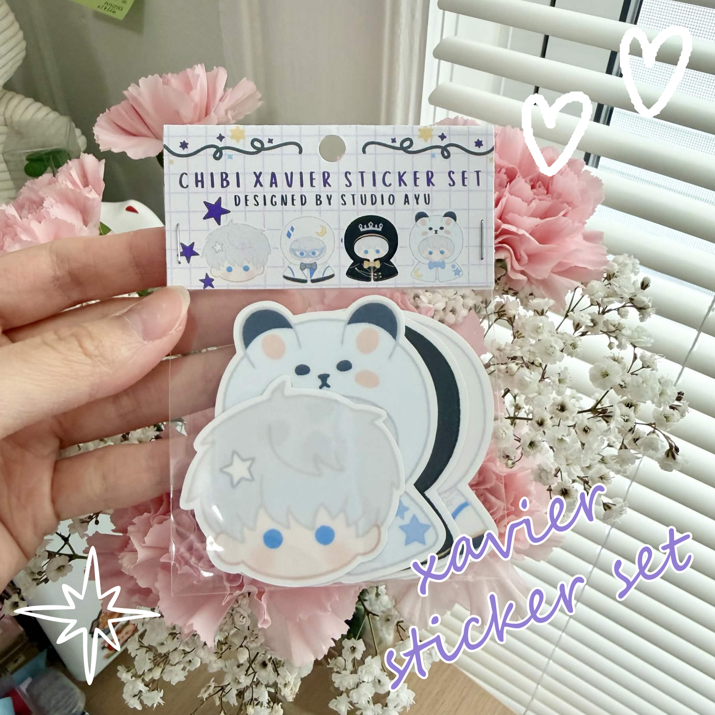 Xavier Textured Sticker Set