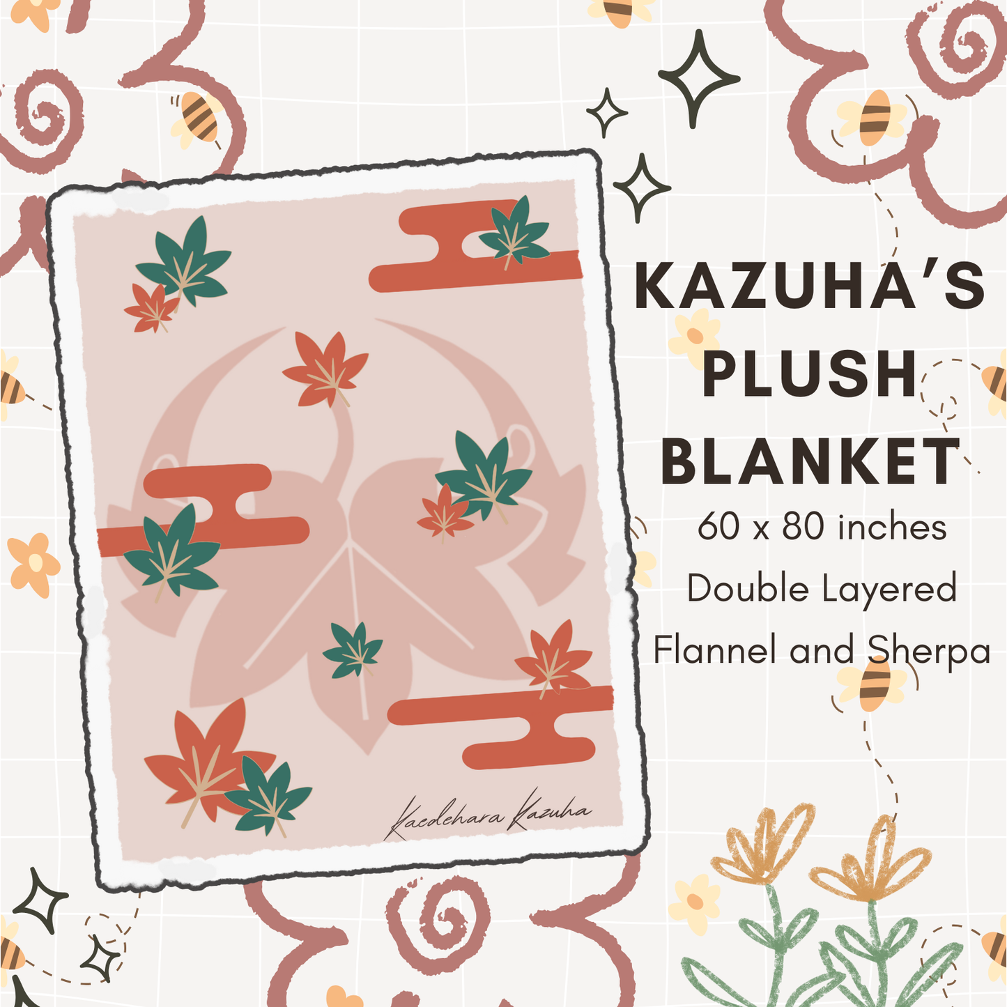 Kazuha Plush Blanket