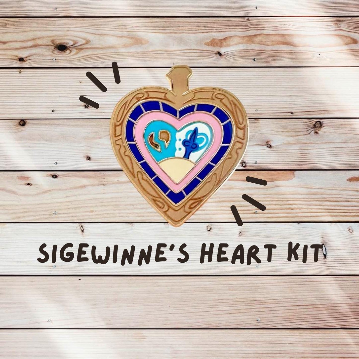 Sigewinne's Heart Kit Enamel Pin