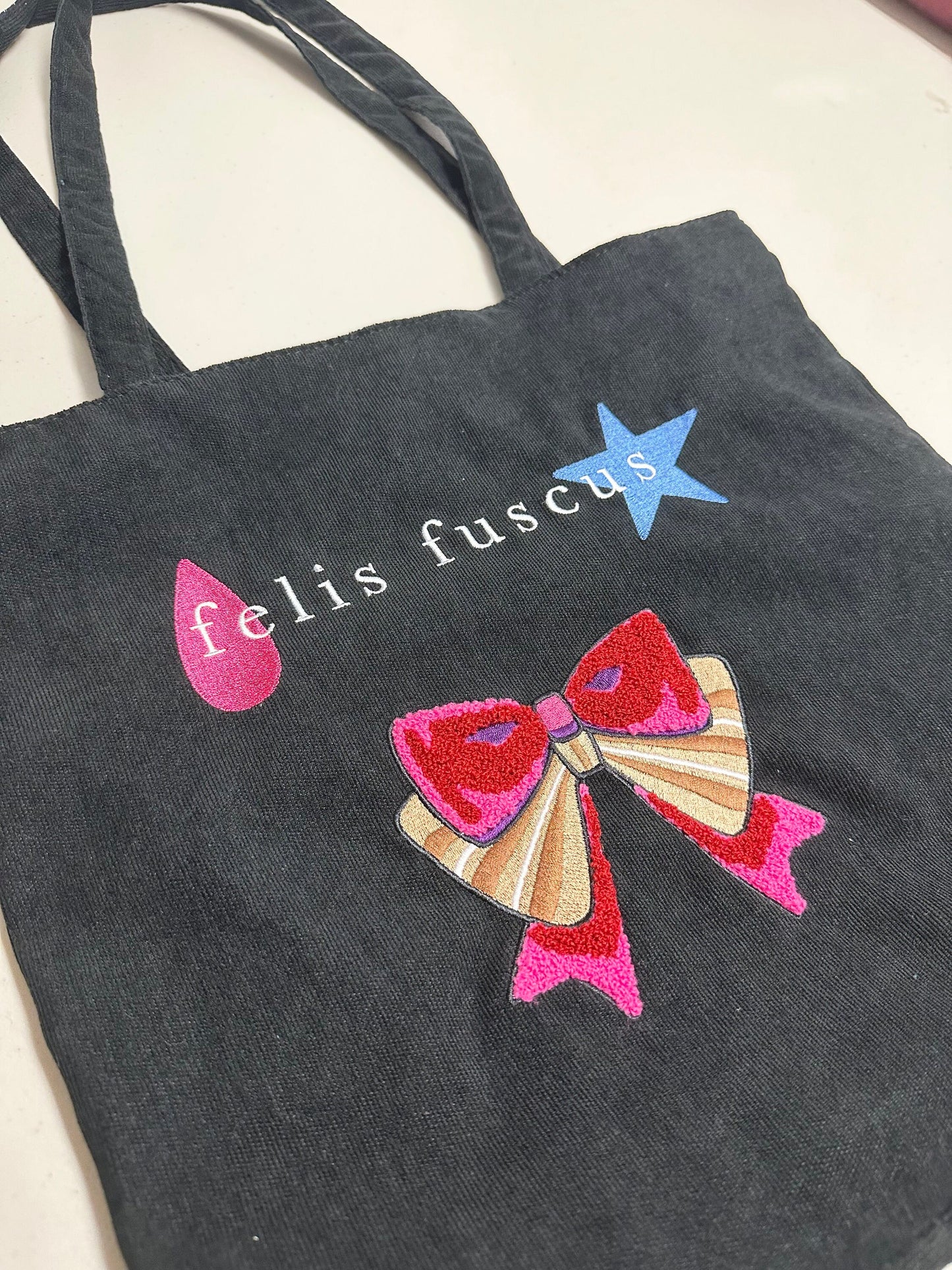 Lyney Corduroy Tote Bag - Modern AU Series