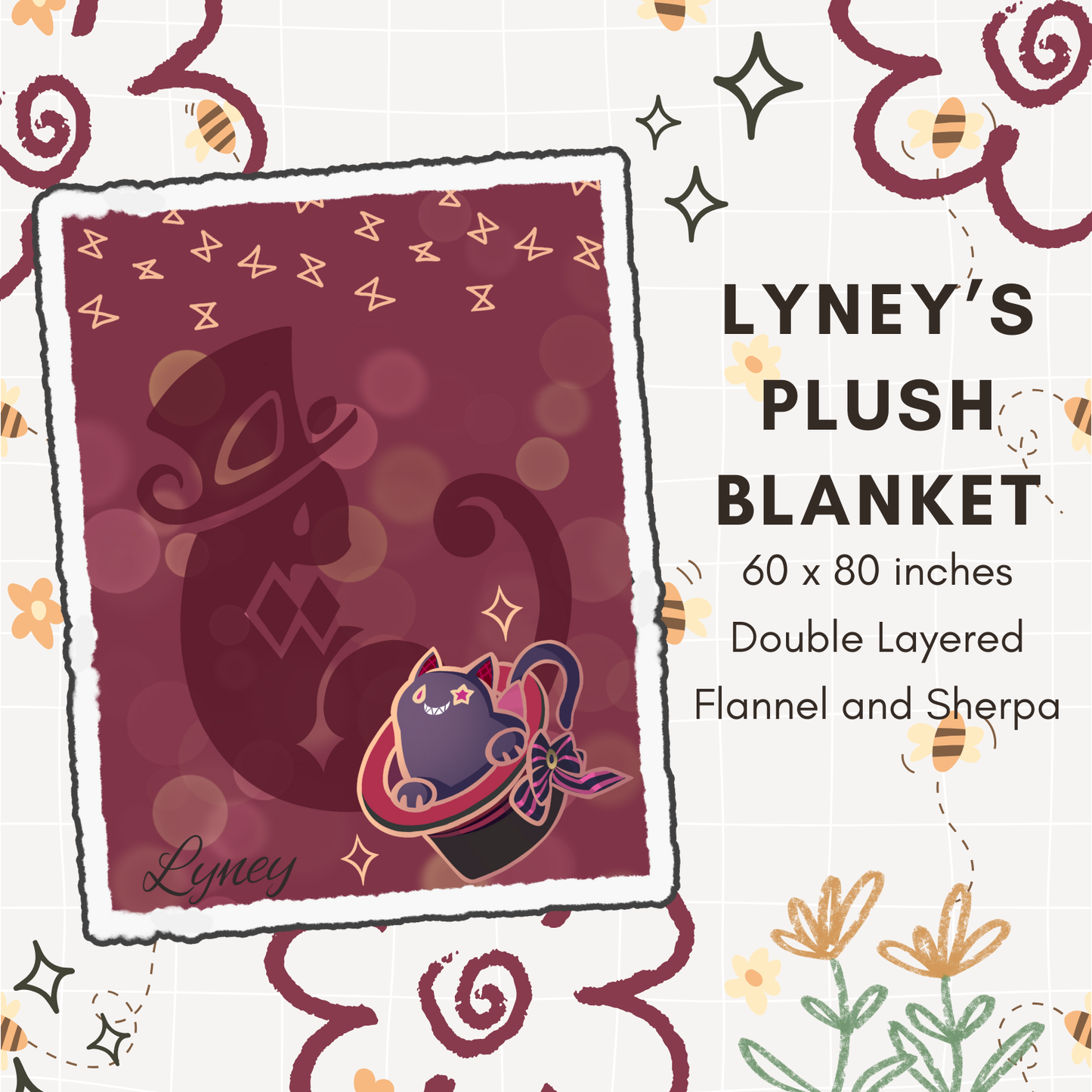 Lyney Plush Blanket