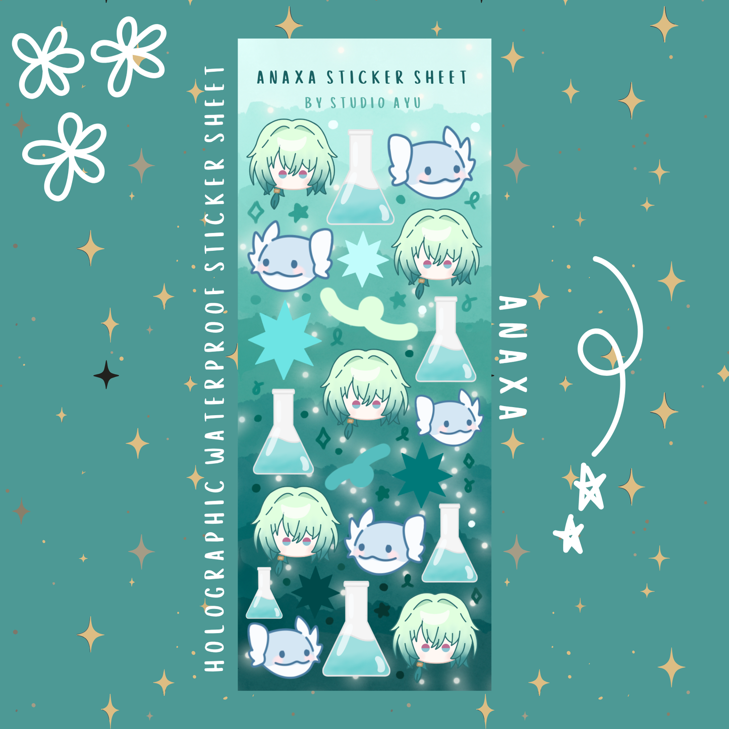 Anaxa Holographic Sticker Sheet