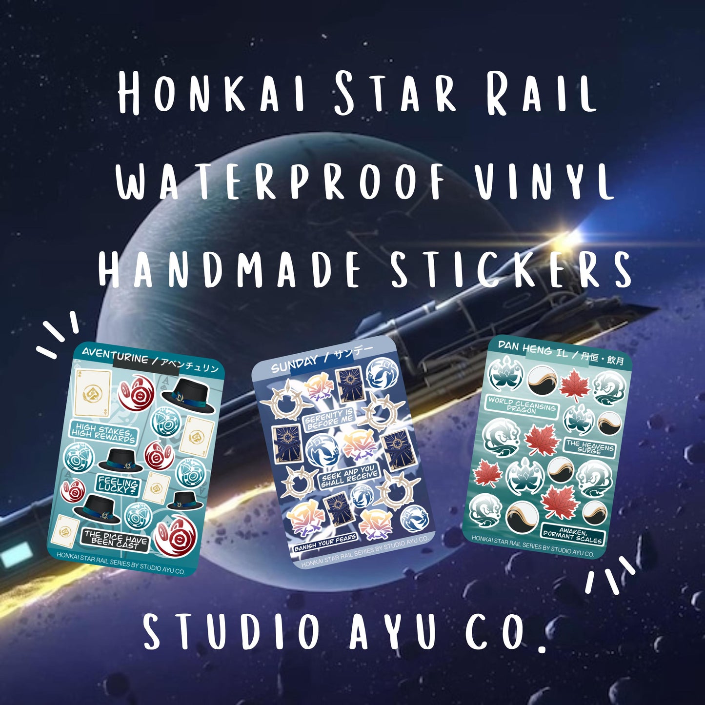 Dan Heng IL Waterproof Matte Sticker Sheet