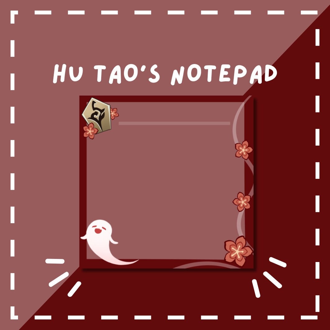 Hu Tao Notepad