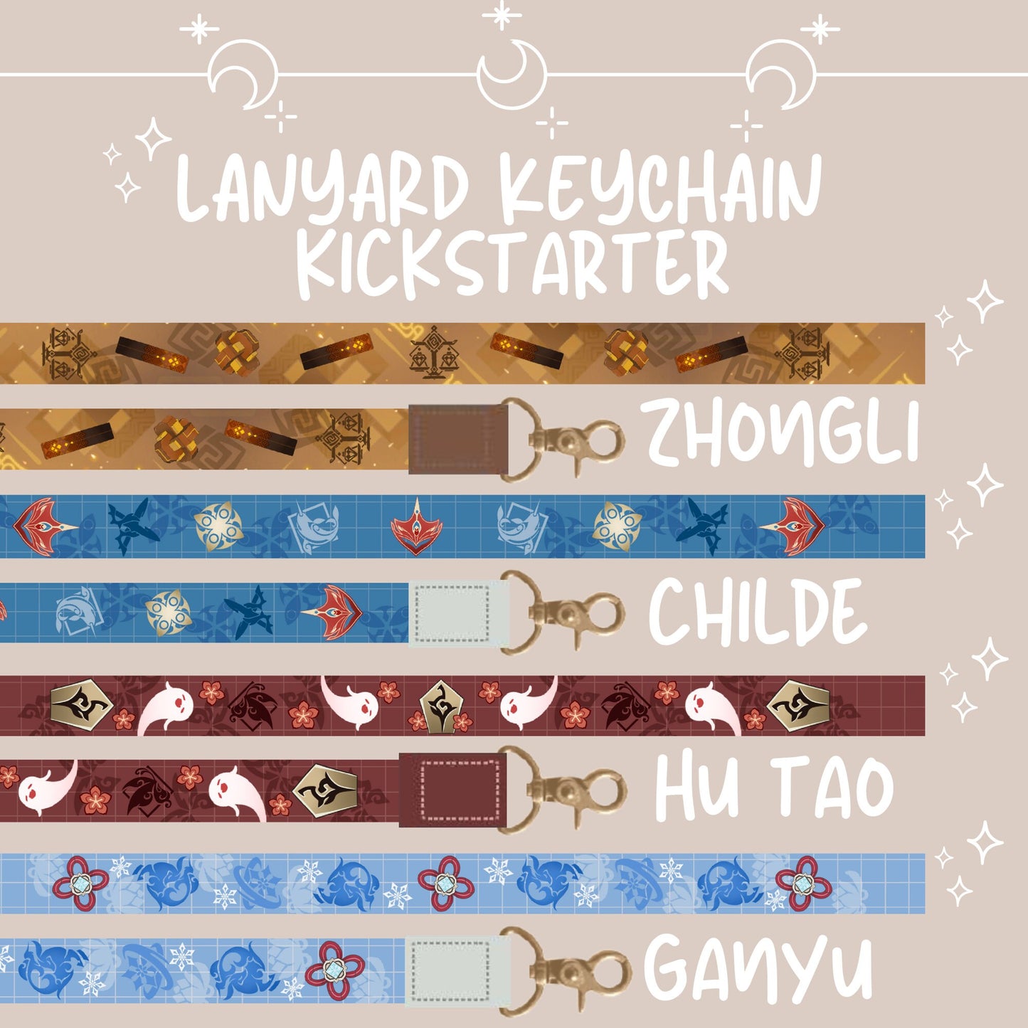 Yelan Wrist Lanyard Keychain