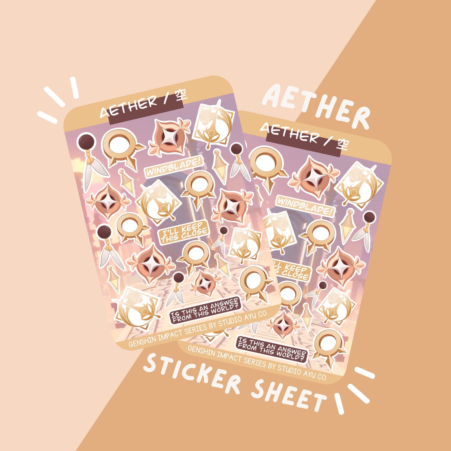 Aether Waterproof Matte Sticker Sheet