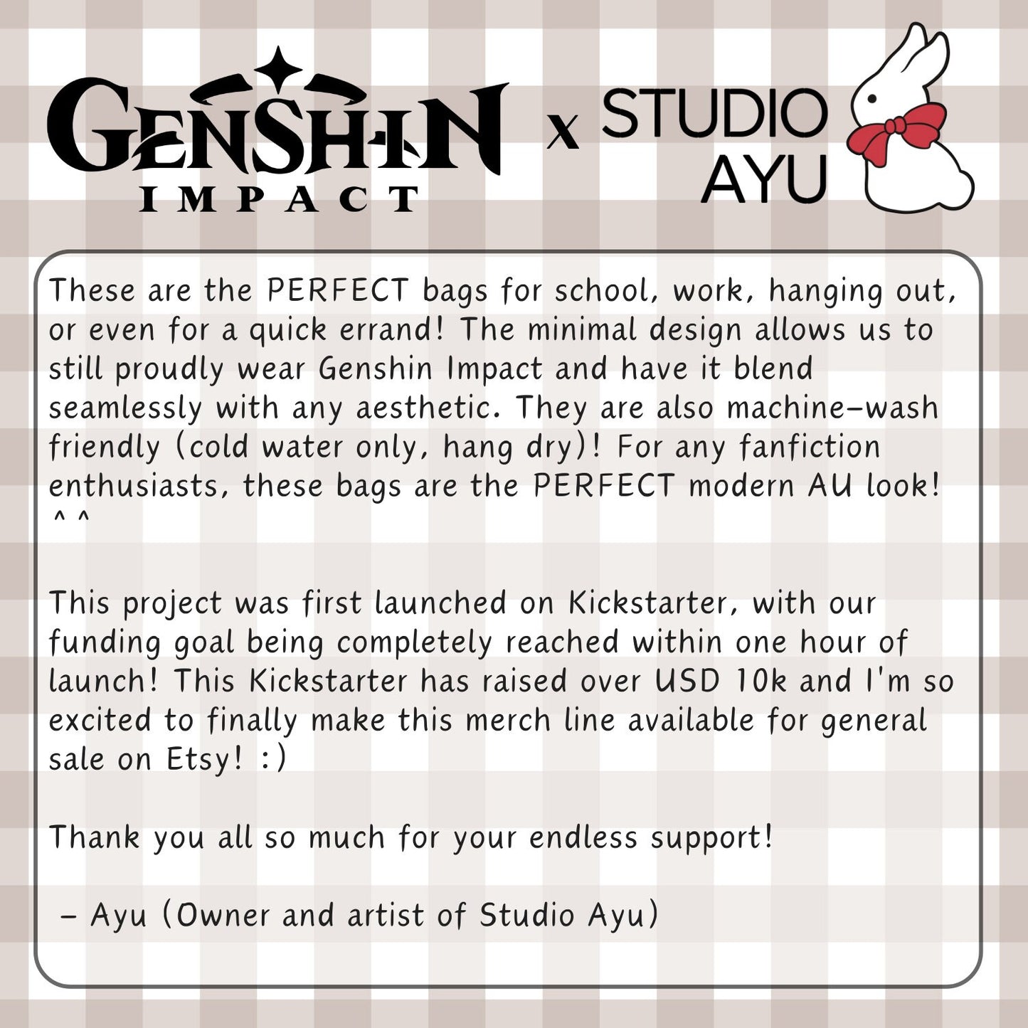 Sumeru Corduroy Tote Bag - Modern AU Series