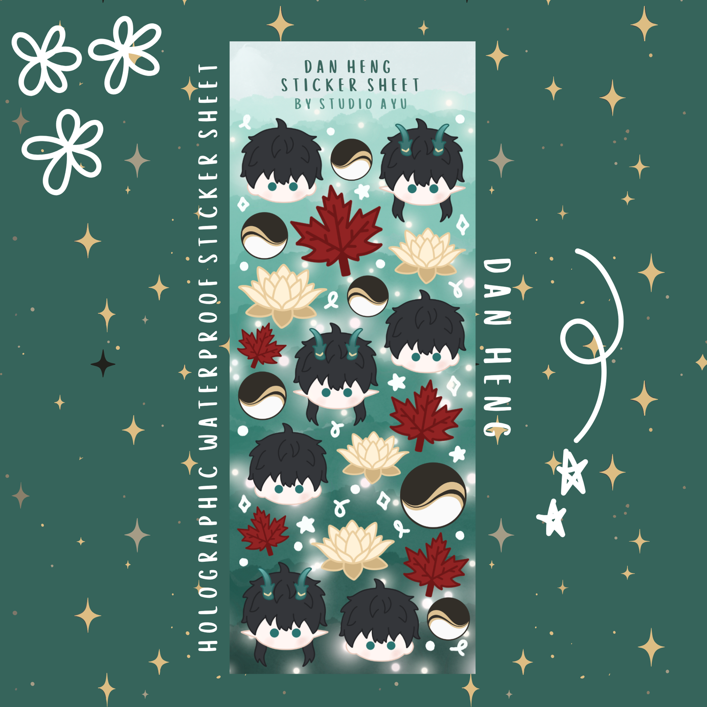 Dan Heng Holographic Sticker Sheet