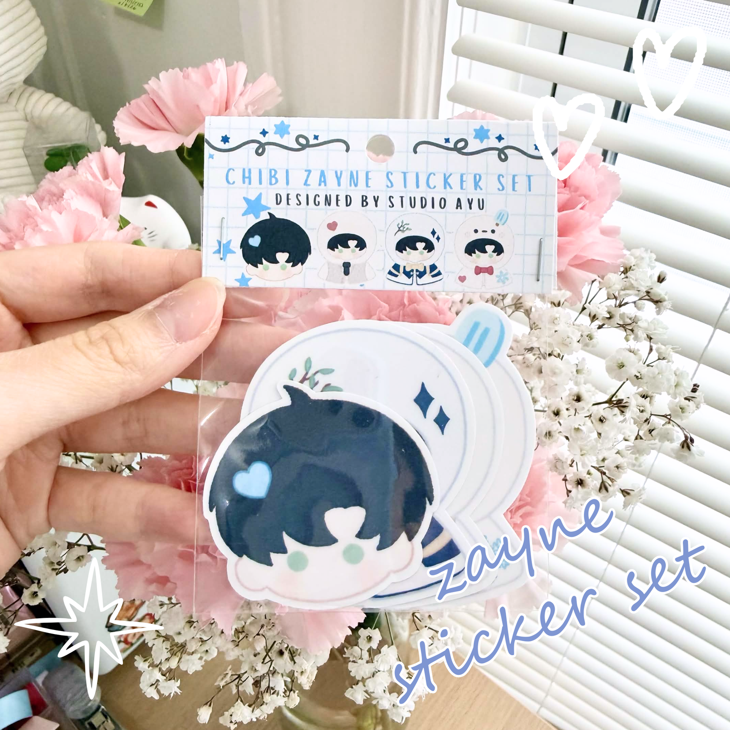 Zayne Textured Sticker Set