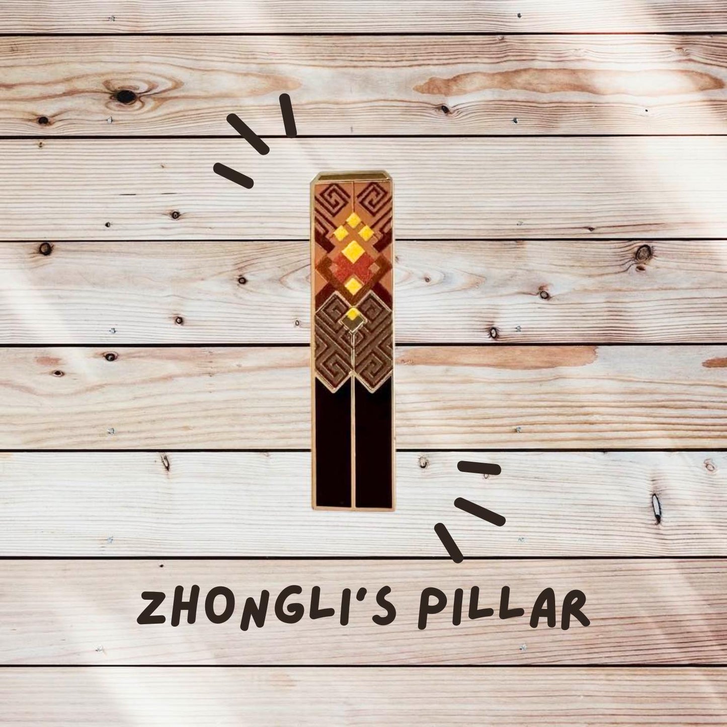 Zhongli Pillar Enamel Pin