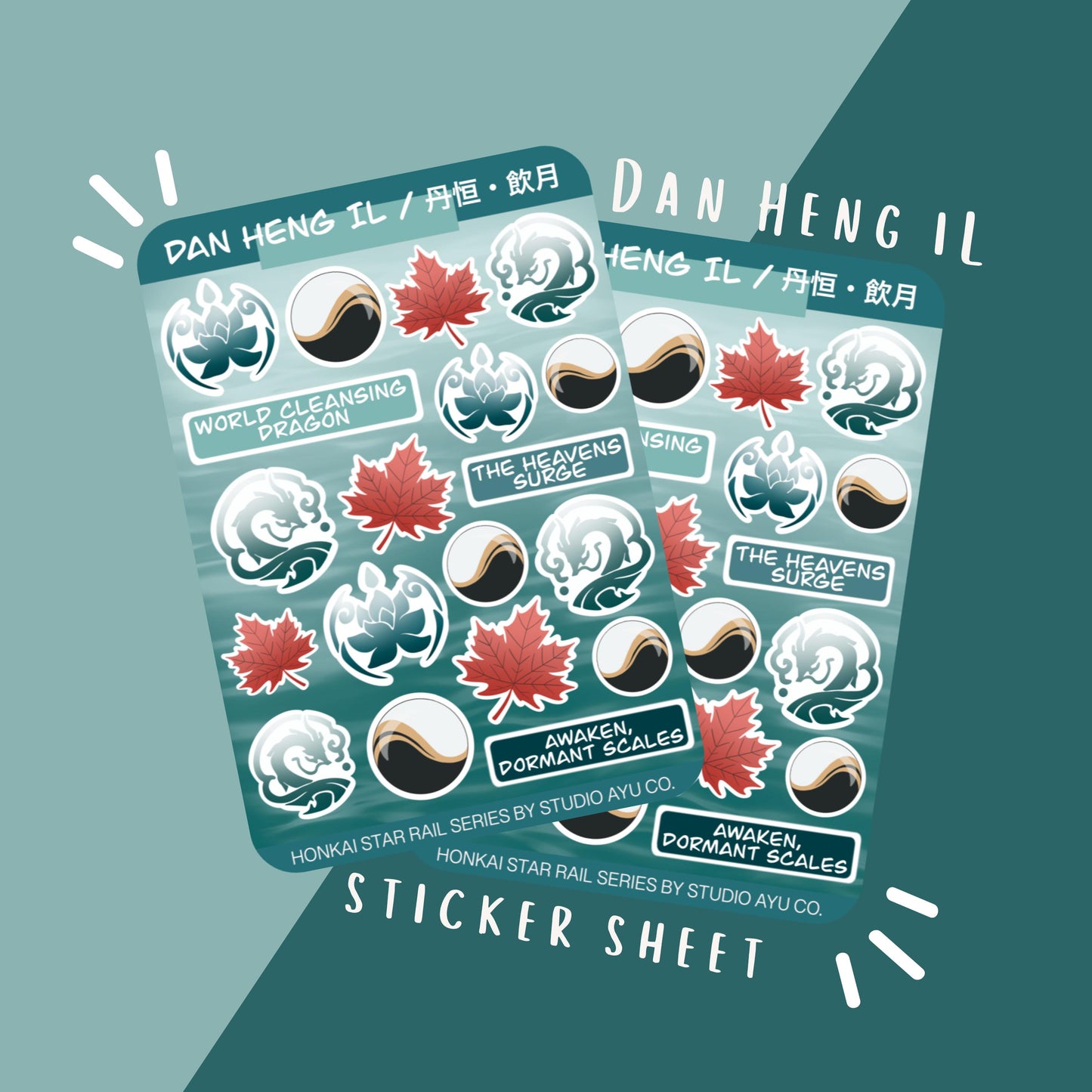 Dan Heng IL Waterproof Matte Sticker Sheet