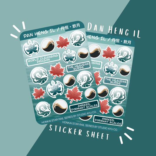 Dan Heng IL Waterproof Matte Sticker Sheet