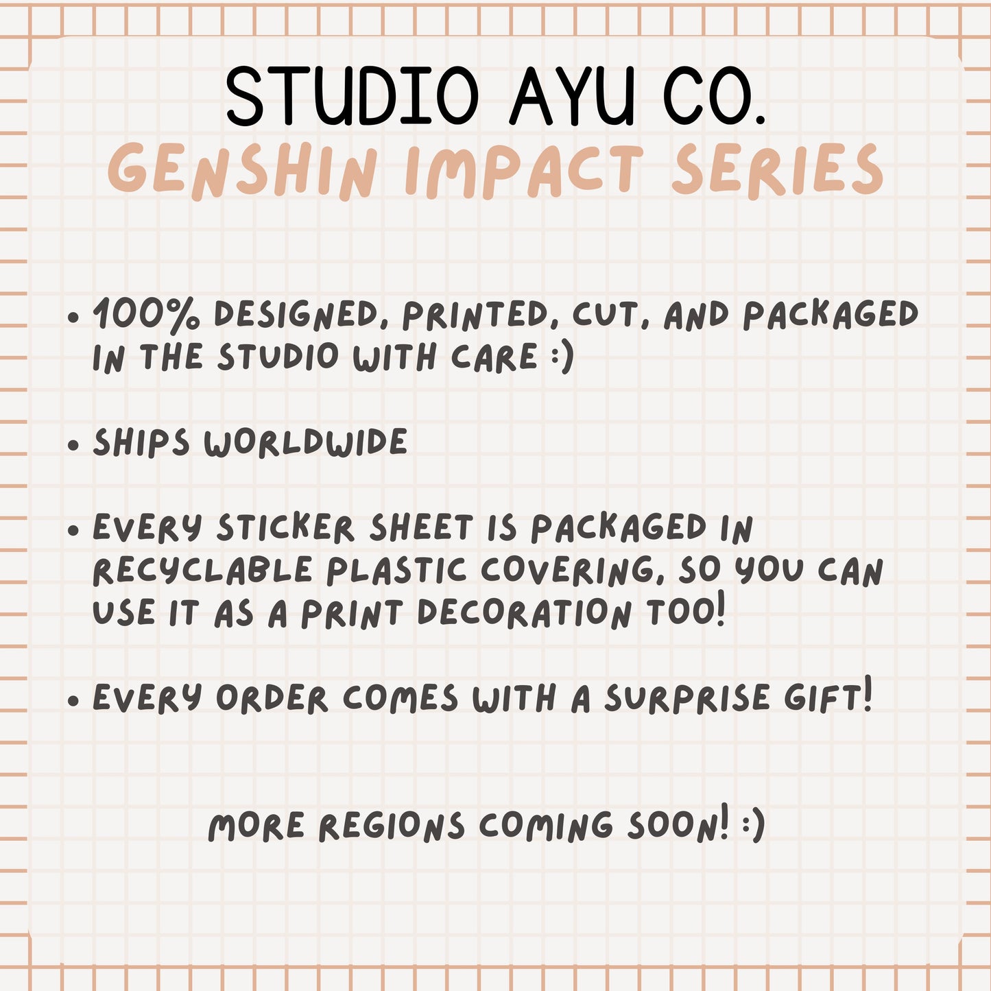 Gorou Waterproof Matte Sticker Sheet