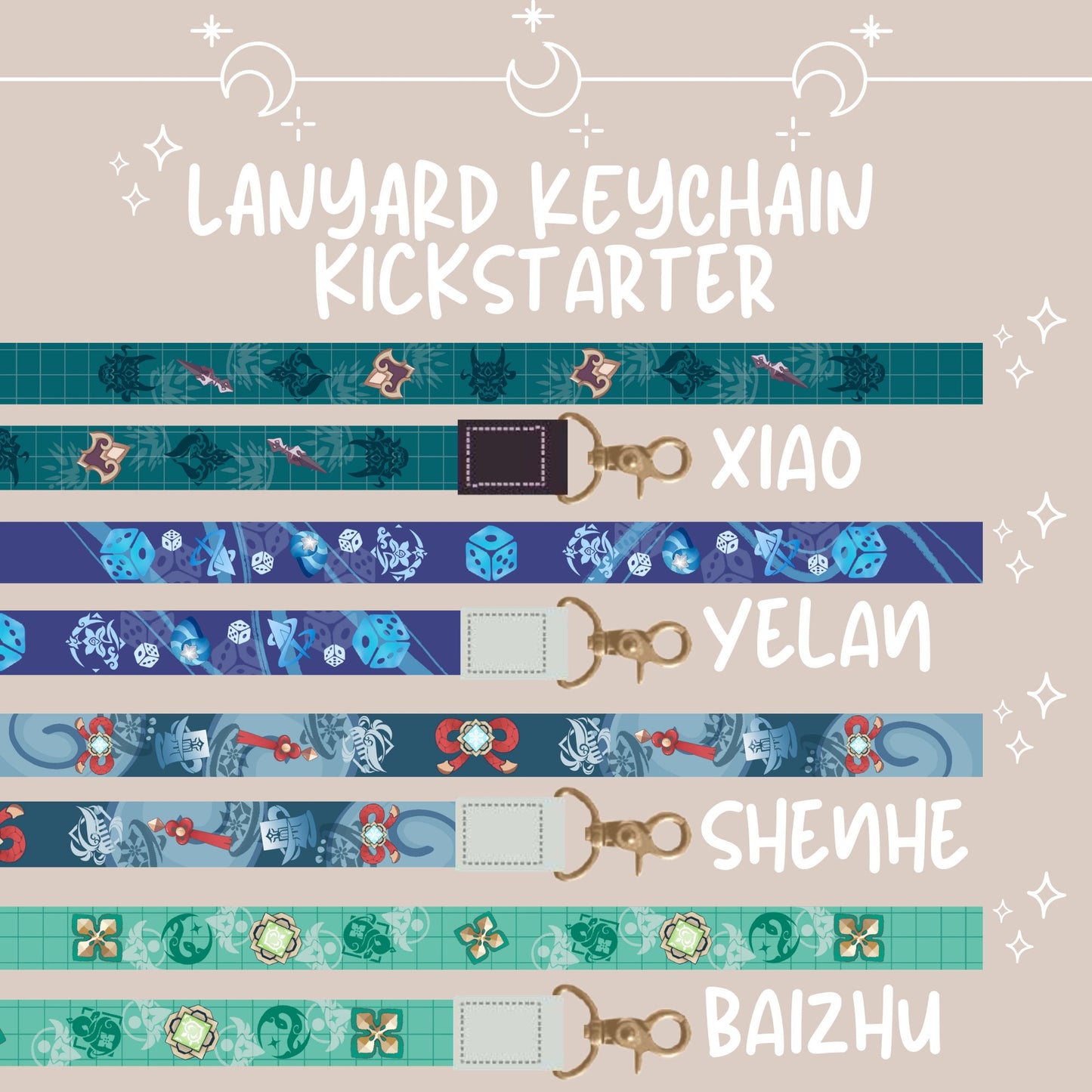 Childe Tartaglia Wrist Lanyard Keychain