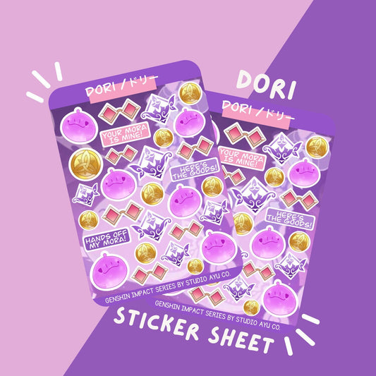 Dori Waterproof Matte Sticker Sheet