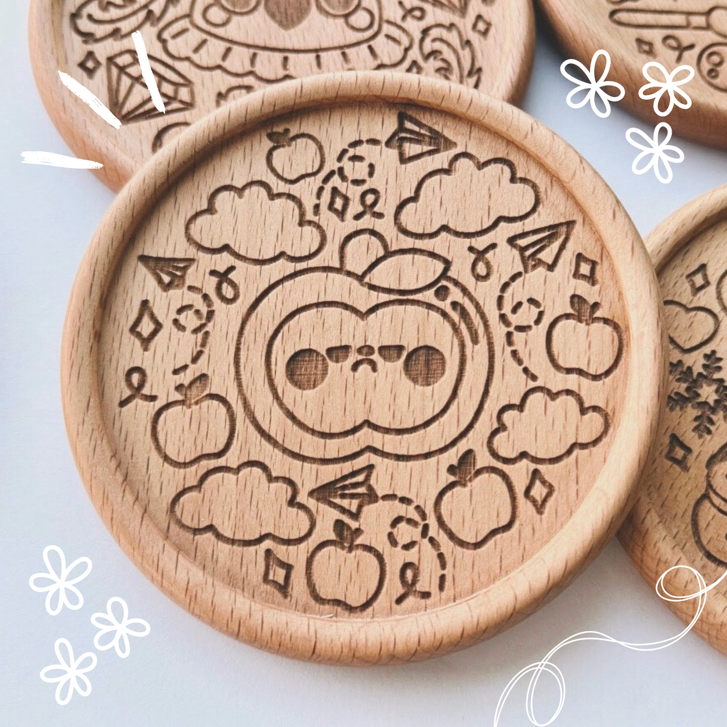 Caleb Wooden Coaster