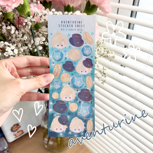 Aventurine Holographic Sticker Sheet
