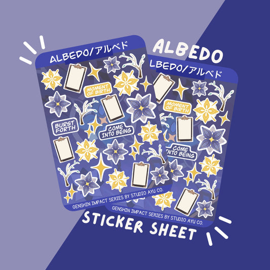 Albedo Waterproof Matte Sticker Sheet