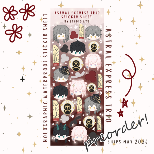 Astral Express Holographic Sticker Sheet