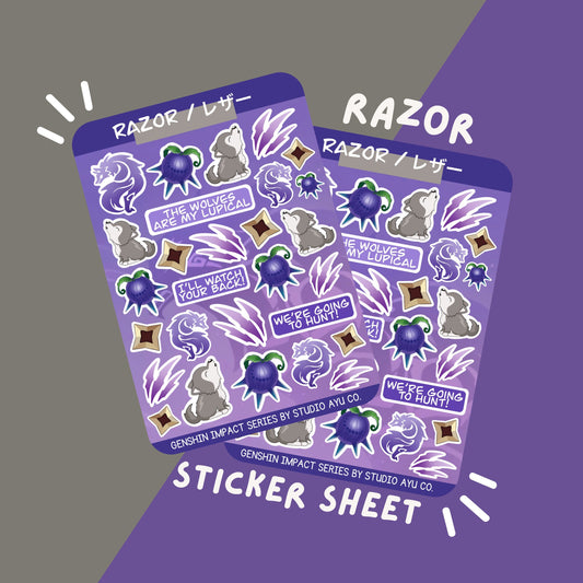 Razor Waterproof Matte Sticker Sheet