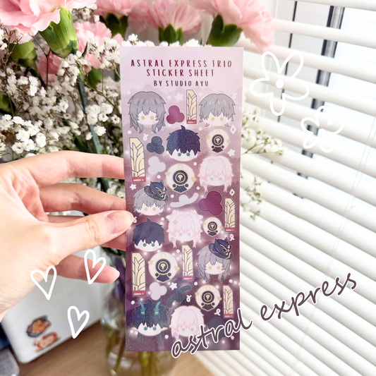 Astral Express Holographic Sticker Sheet
