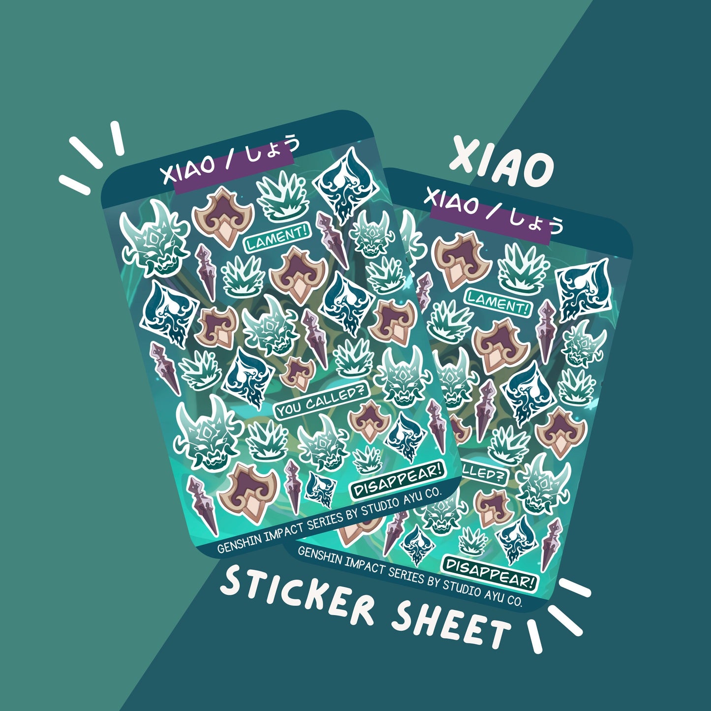 Xiao Waterproof Matte Sticker Sheet