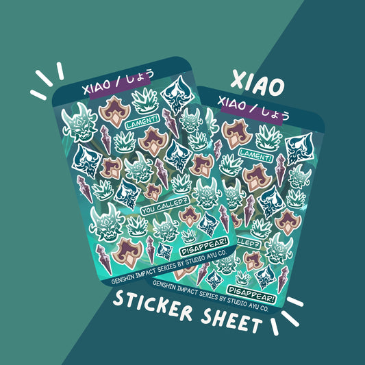Xiao Waterproof Matte Sticker Sheet