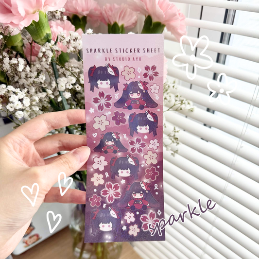 Sparkle Holographic Sticker Sheet