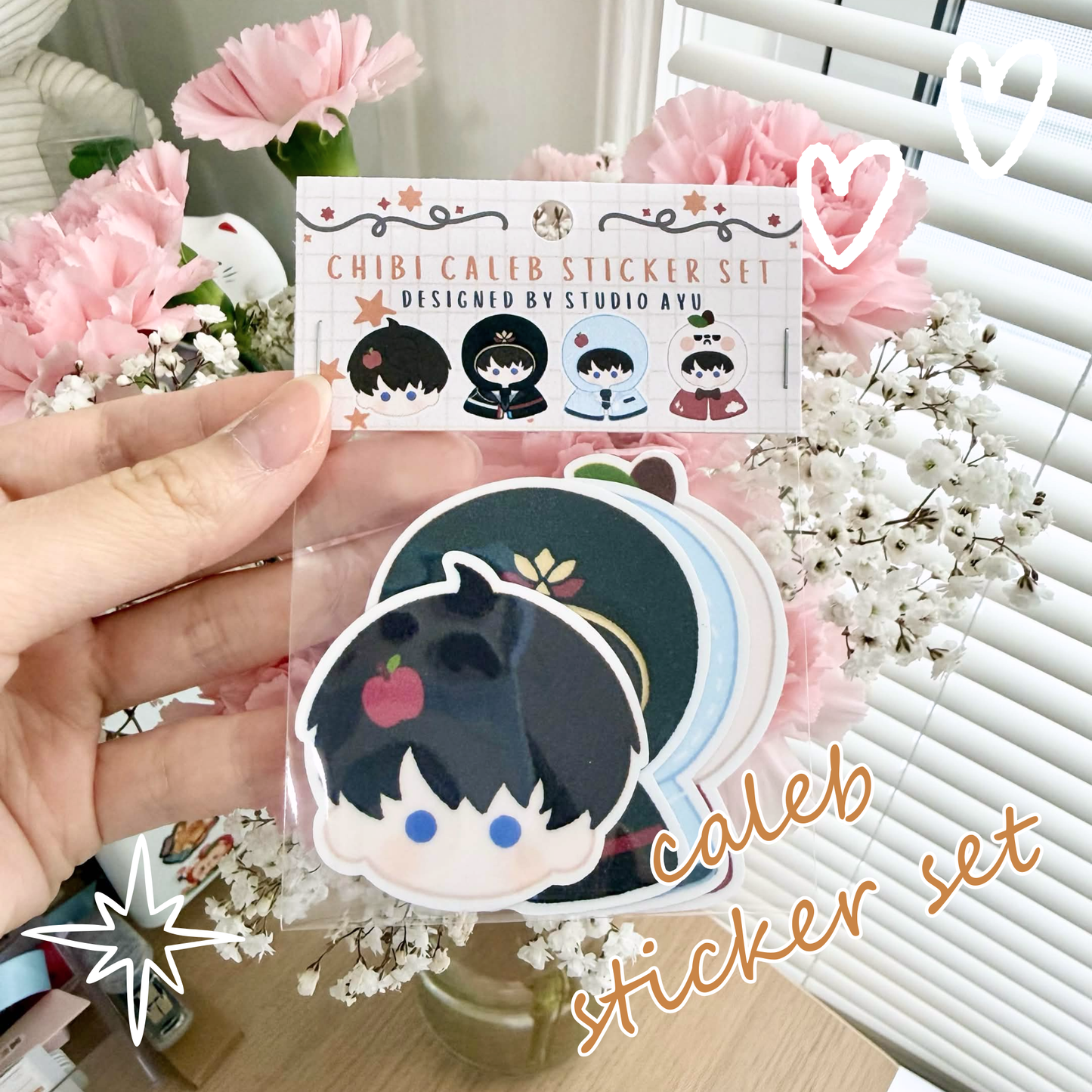 Caleb Textured Sticker Set