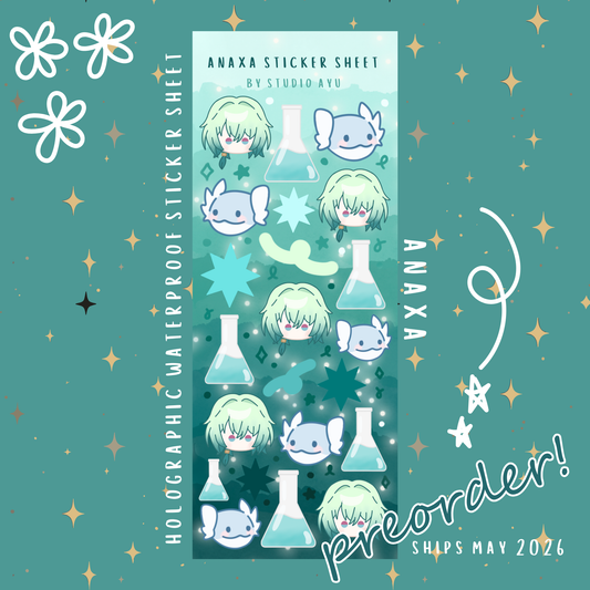 Anaxa Holographic Sticker Sheet