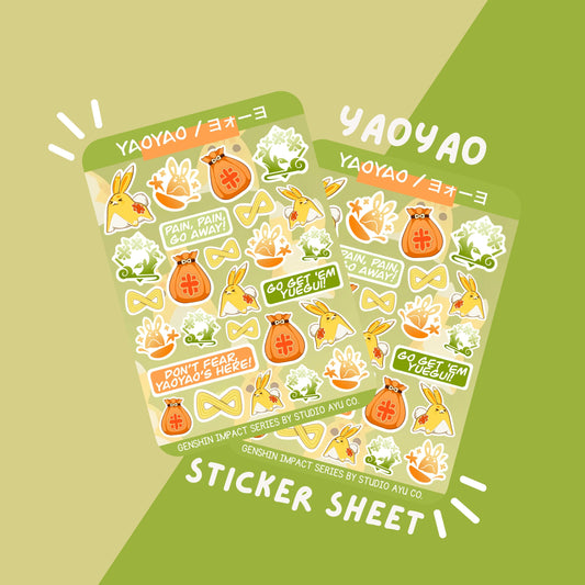 Yaoyao Waterproof Matte Sticker Sheet