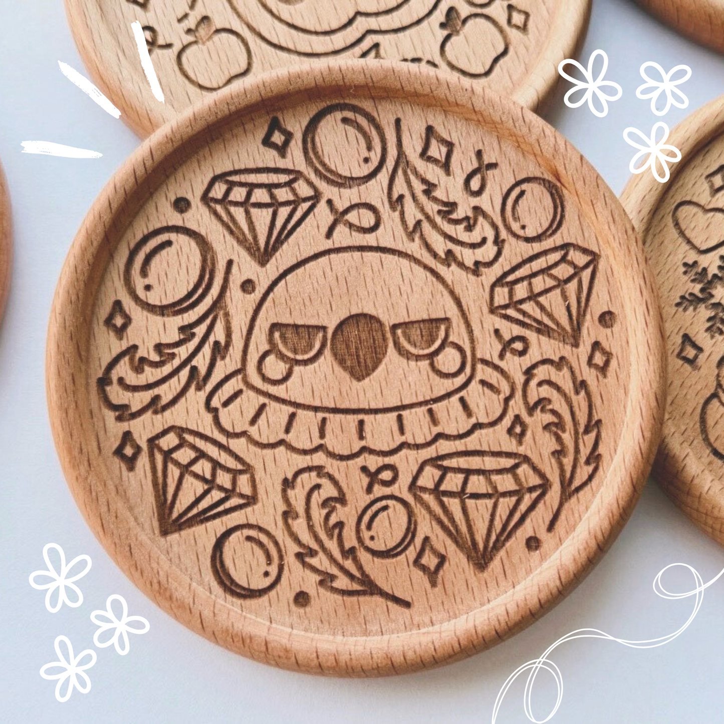 Sylus Wooden Coaster