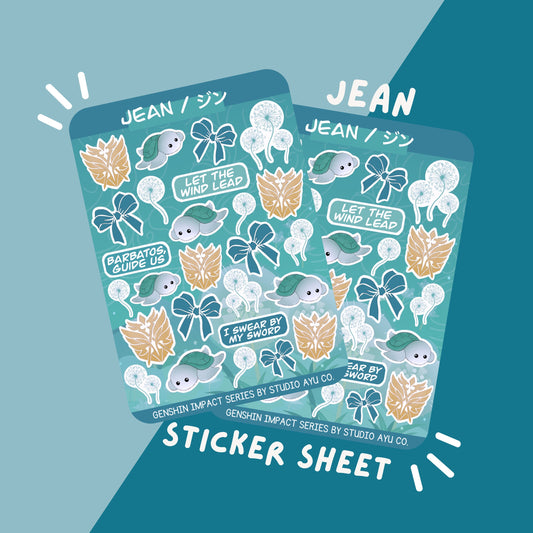 Jean Waterproof Matte Sticker Sheet