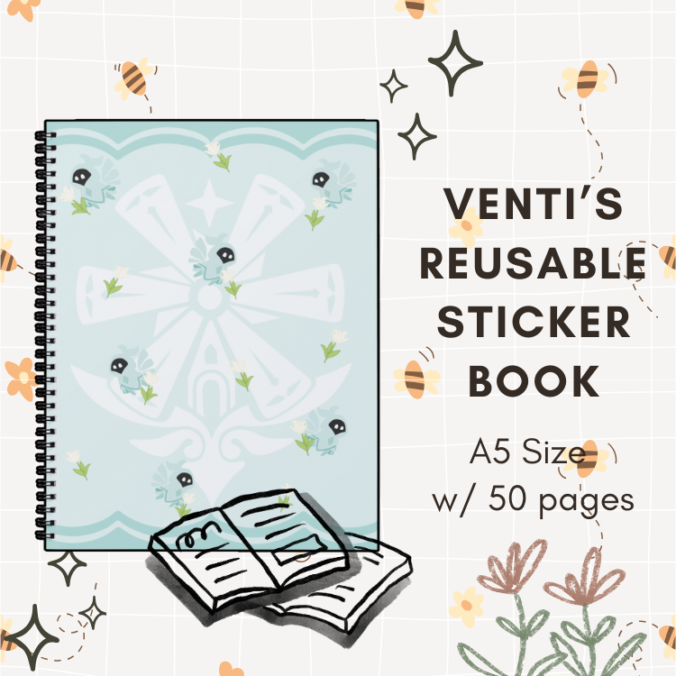 Venti Reusable Sticker Book