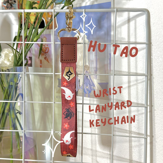 Hu Tao Wrist Lanyard Keychain