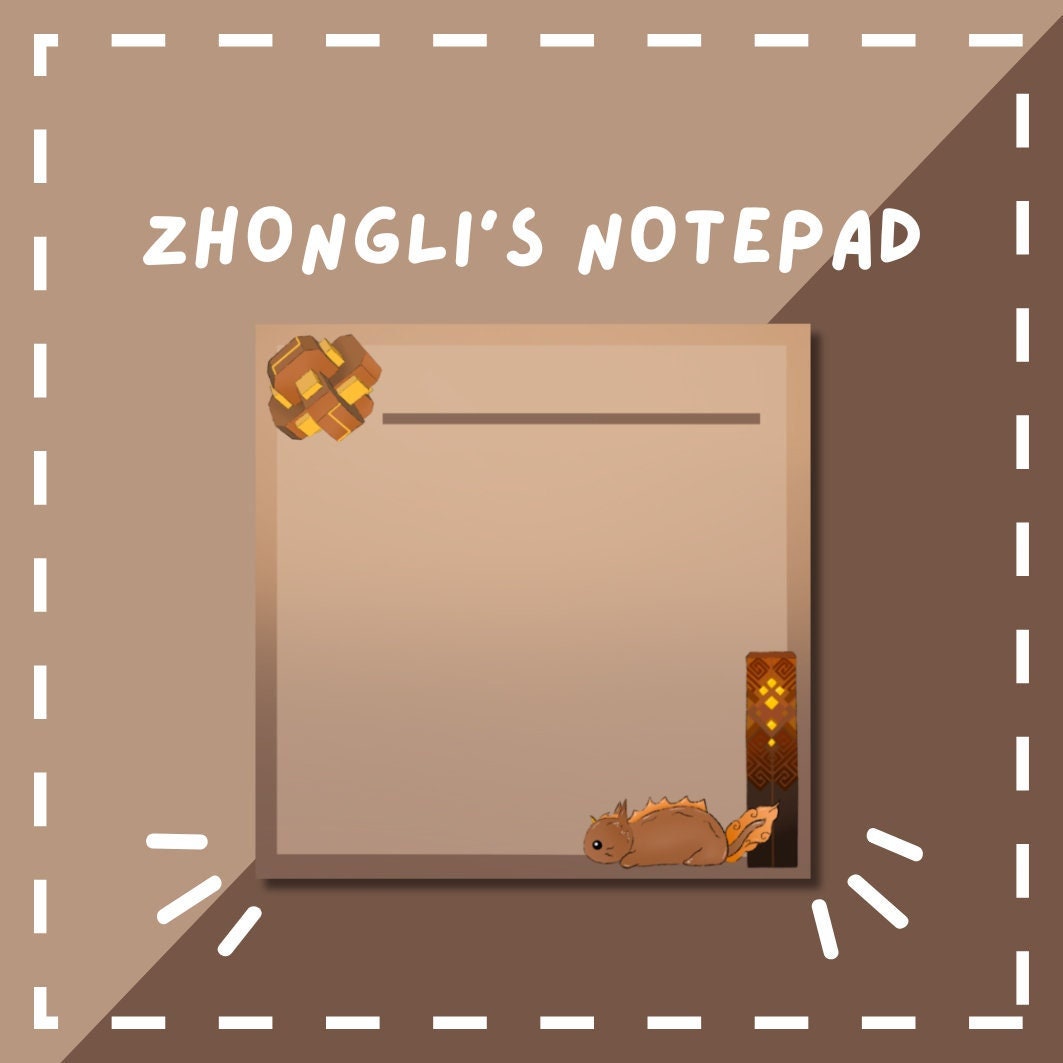 Zhongli Notepad
