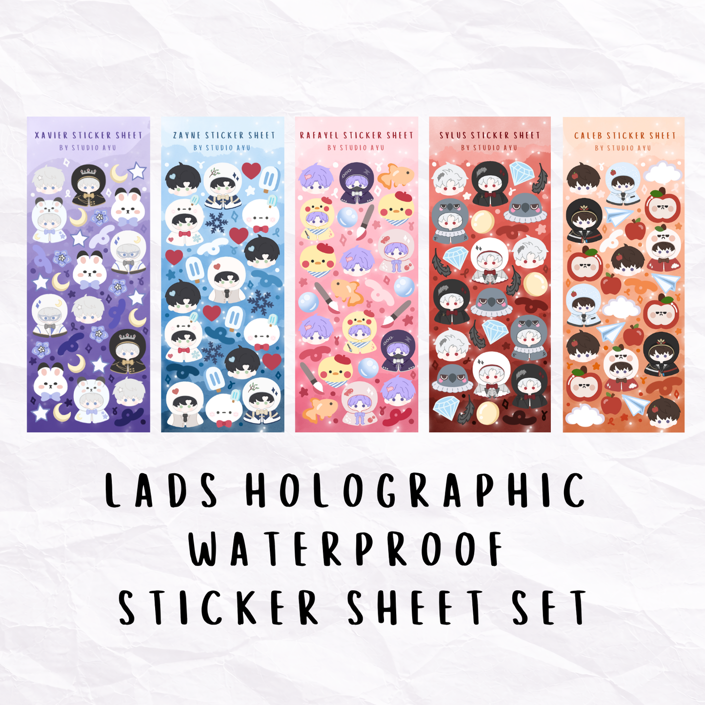 LADS Holographic Sticker Sheet Set - PREORDER