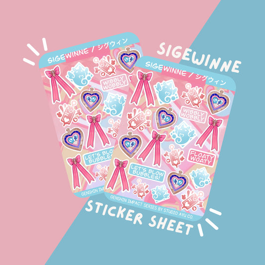 Sigewinne Waterproof Matte Sticker Sheet