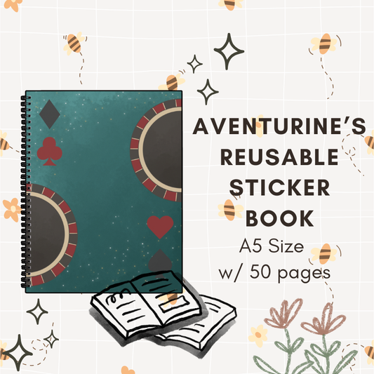 Aventurine Reusable Sticker Book
