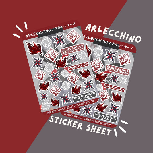 Arlecchino Waterproof Matte Sticker Sheet
