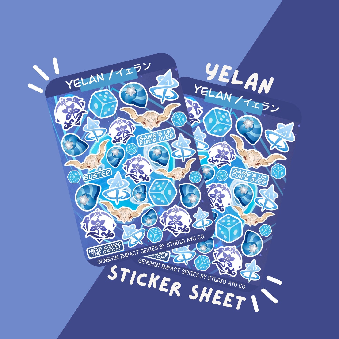 Yelan Waterproof Matte Sticker Sheet
