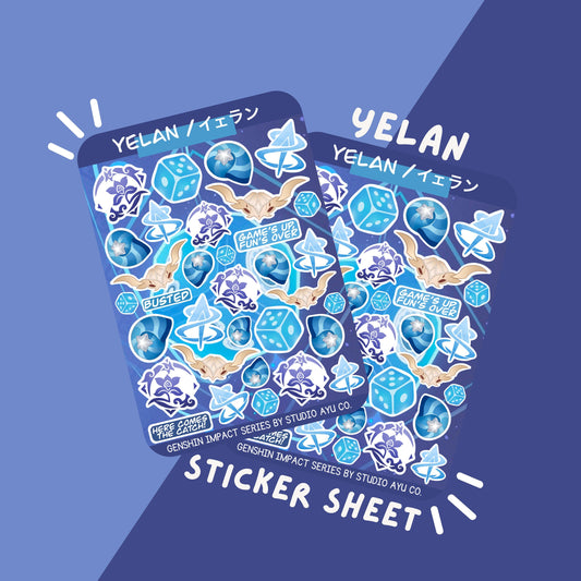 Yelan Waterproof Matte Sticker Sheet
