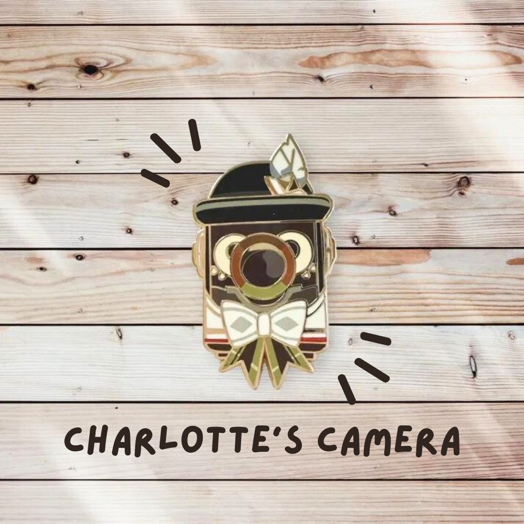 Charlotte Camera Enamel Pin