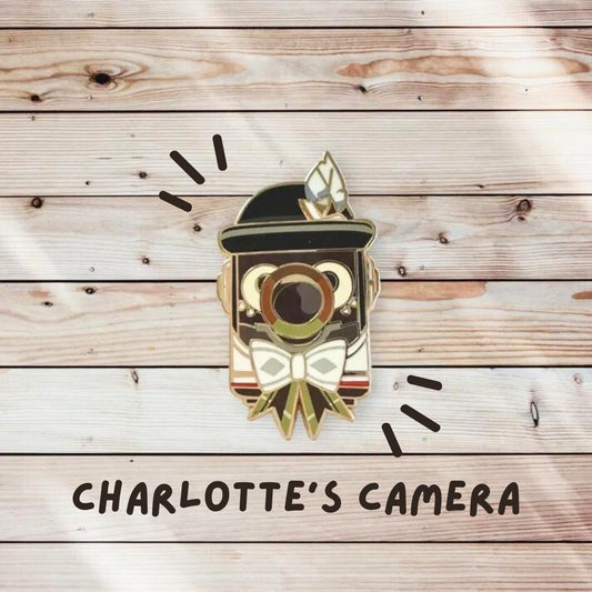 Charlotte Camera Enamel Pin