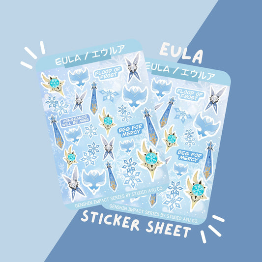 Eula Waterproof Matte Sticker Sheet