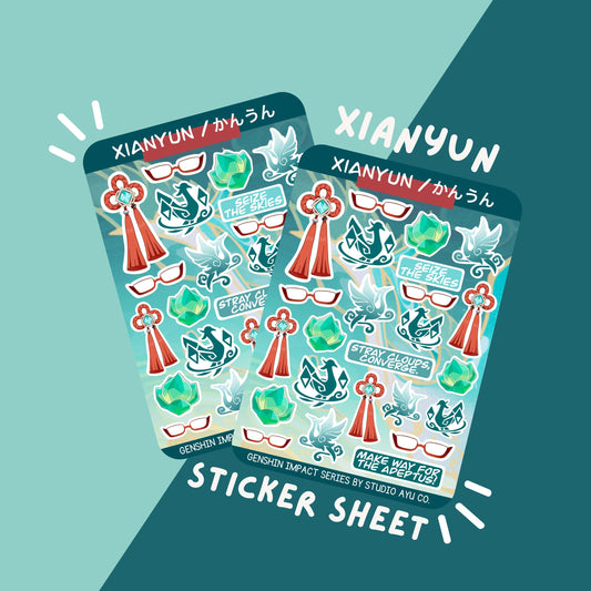 Xianyun Waterproof Matte Sticker Sheet