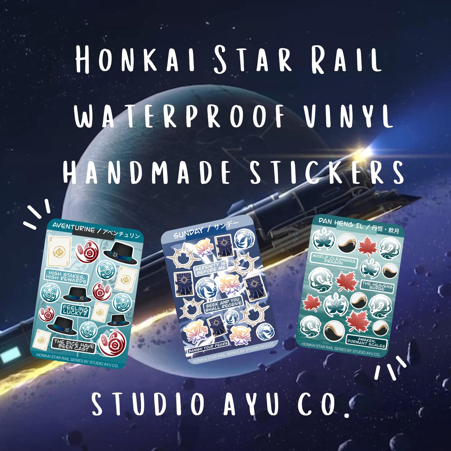 Sunday Waterproof Matte Sticker Sheet