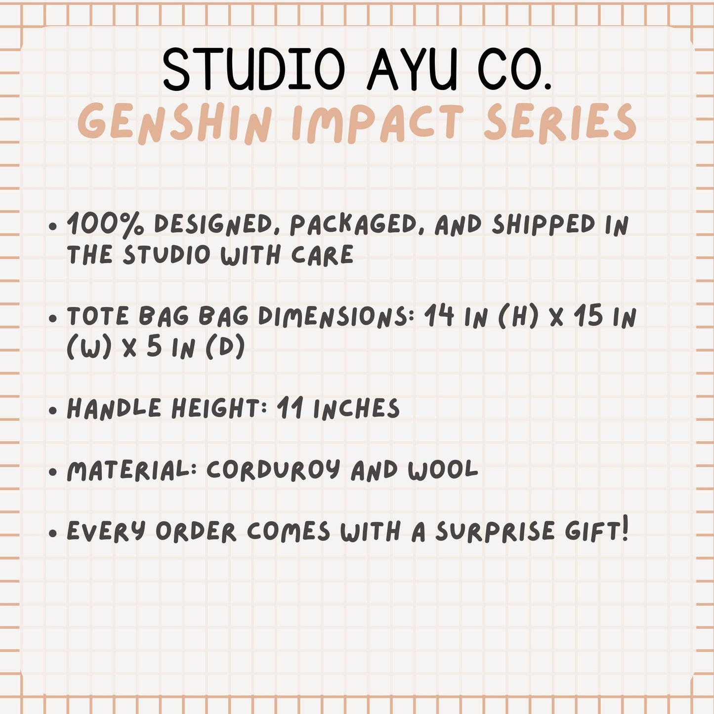 Sumeru Corduroy Tote Bag - Modern AU Series