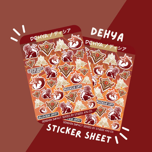 Dehya Waterproof Matte Sticker Sheet